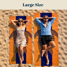 Mandala Sea Life Beach Towel Quick Dry Microfiber Summer Vacation Gift