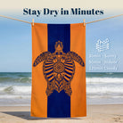 Mandala Sea Life Beach Towel Quick Dry Microfiber Summer Vacation Gift