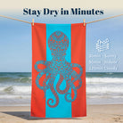 Marine Mandala Beach Towel Quick Dry Microfiber Summer Vacation Gift