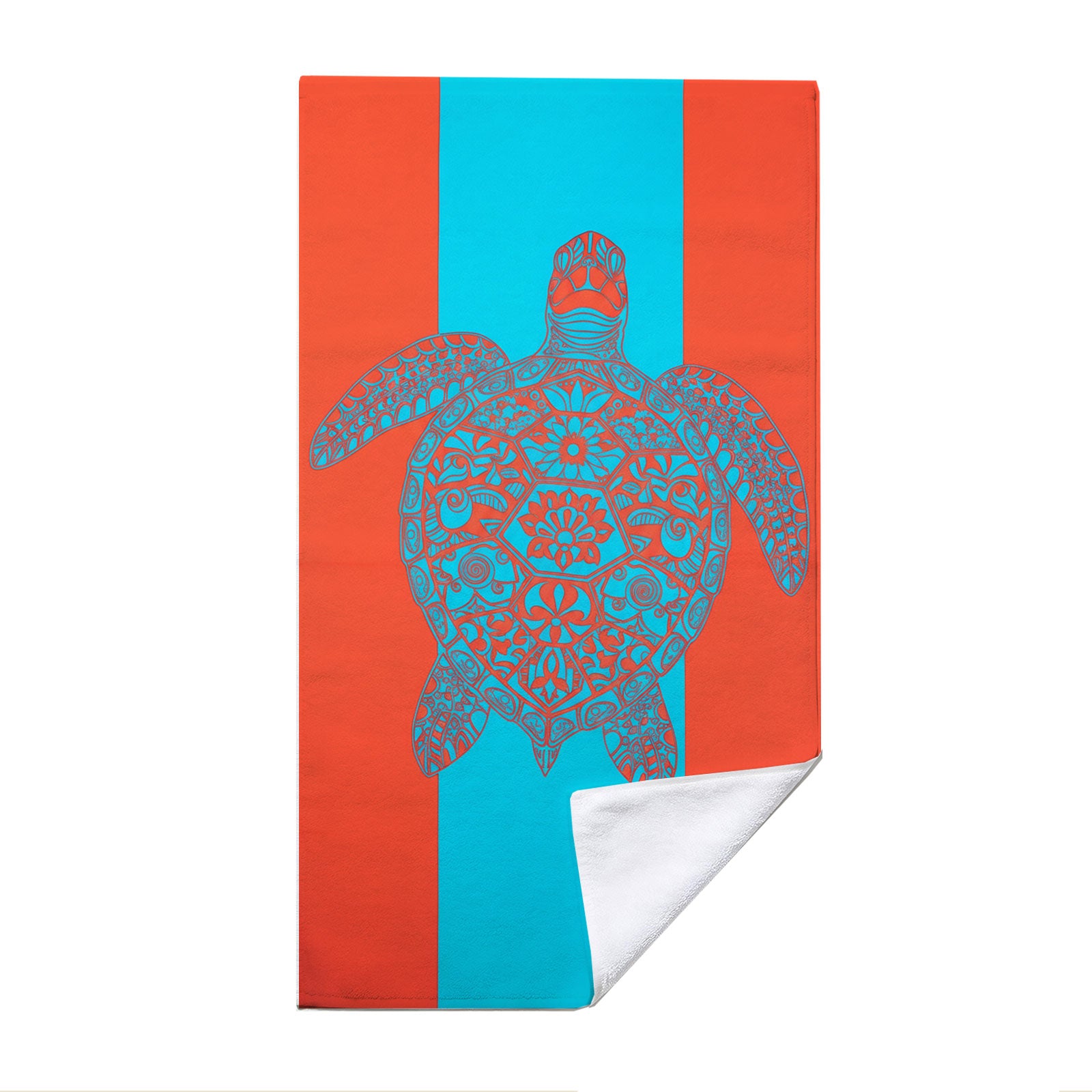 Marine Mandala Beach Towel Quick Dry Microfiber Summer Vacation Gift