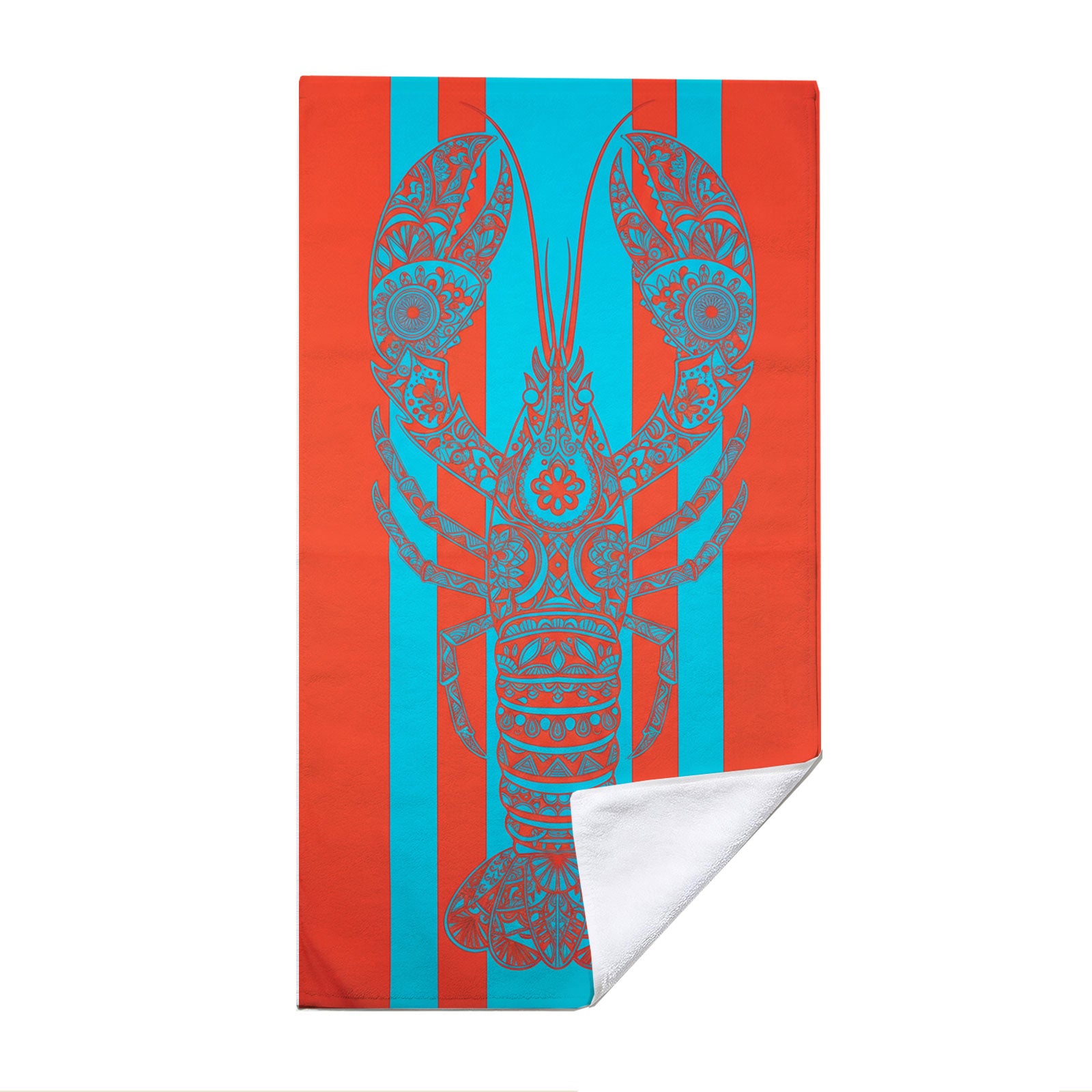 Marine Mandala Beach Towel Quick Dry Microfiber Summer Vacation Gift
