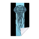 Monochrome Marine Mandala Beach Towel Quick Dry Microfiber Summer Vacation Gift