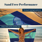 Mandala Ocean Beach Towel Quick Dry Microfiber Summer Vacation Gift