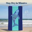 Mandala Ocean Beach Towel Quick Dry Microfiber Summer Vacation Gift