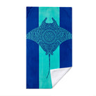 Mandala Ocean Beach Towel Quick Dry Microfiber Summer Vacation Gift