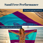 Boho Marine Mandala Beach Towel Quick Dry Microfiber Summer Vacation Gift