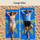 Blue Mandala Ocean Beach Towel Quick Dry Microfiber Summer Vacation Gift