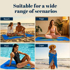 Blue Mandala Ocean Beach Towel Quick Dry Microfiber Summer Vacation Gift