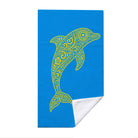 Blue Mandala Ocean Beach Towel Quick Dry Microfiber Summer Vacation Gift