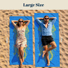 Blue Mandala Ocean Beach Towel Quick Dry Microfiber Summer Vacation Gift