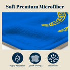Blue Mandala Ocean Beach Towel Quick Dry Microfiber Summer Vacation Gift