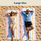 Colorful Striped Beach Towel Quick Dry Microfiber Summer Vacation Gift