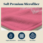 Pink Mandala Beach Towel White Line Art Quick Dry Summer Vacation Gift