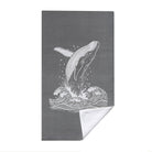 Vintage Nautical Beach Towel Etched Art Quick Dry Microfiber Summer Gift