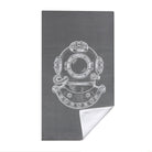 Vintage Nautical Beach Towel Etched Art Quick Dry Microfiber Summer Gift