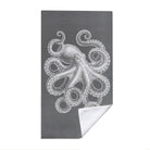 Vintage Nautical Beach Towel Etched Art Quick Dry Microfiber Summer Gift