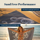 Vintage Nautical Beach Towel Etched Art Quick Dry Microfiber Summer Gift