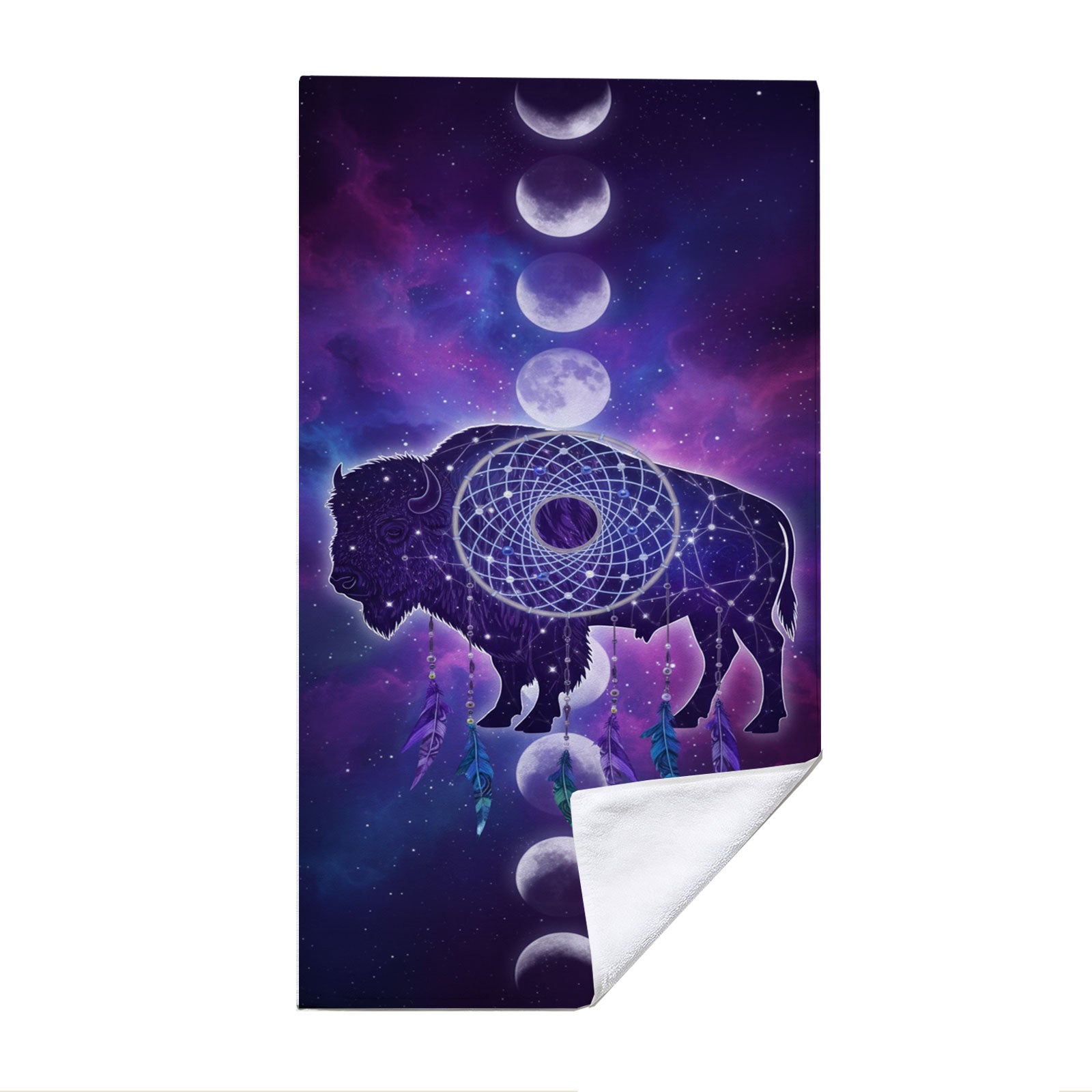 Mystical Cosmic Animal Beach Towel Quick Dry Spiritual Gift