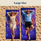 Mystical Cosmic Animal Beach Towel Quick Dry Spiritual Gift
