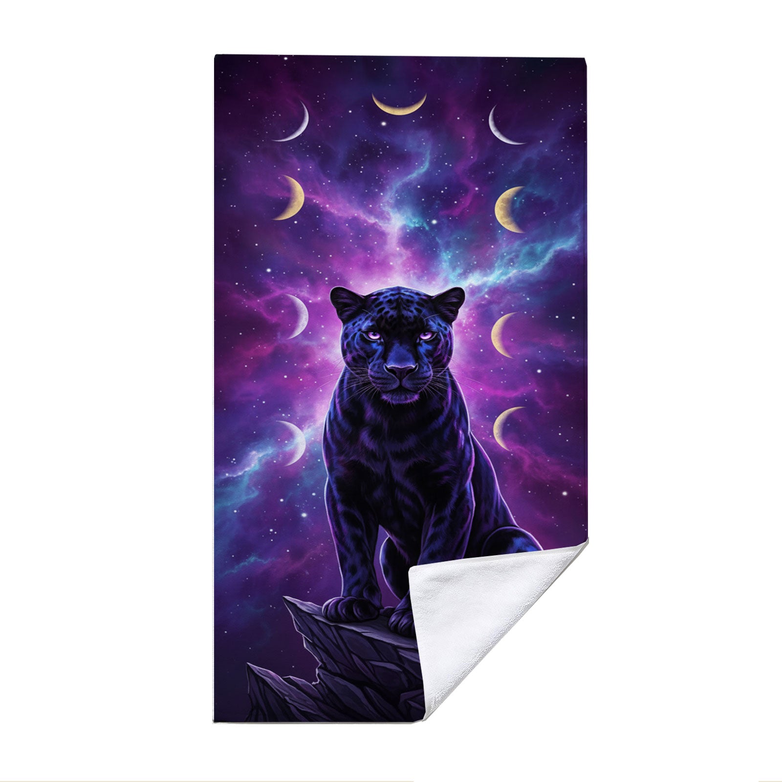 Mystical Cosmic Animal Beach Towel Quick Dry Spiritual Gift