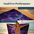 Mystical Cosmic Animal Beach Towel Quick Dry Spiritual Gift