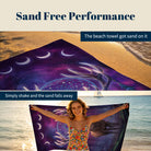 Mystical Cosmic Animal Beach Towel Quick Dry Spiritual Gift