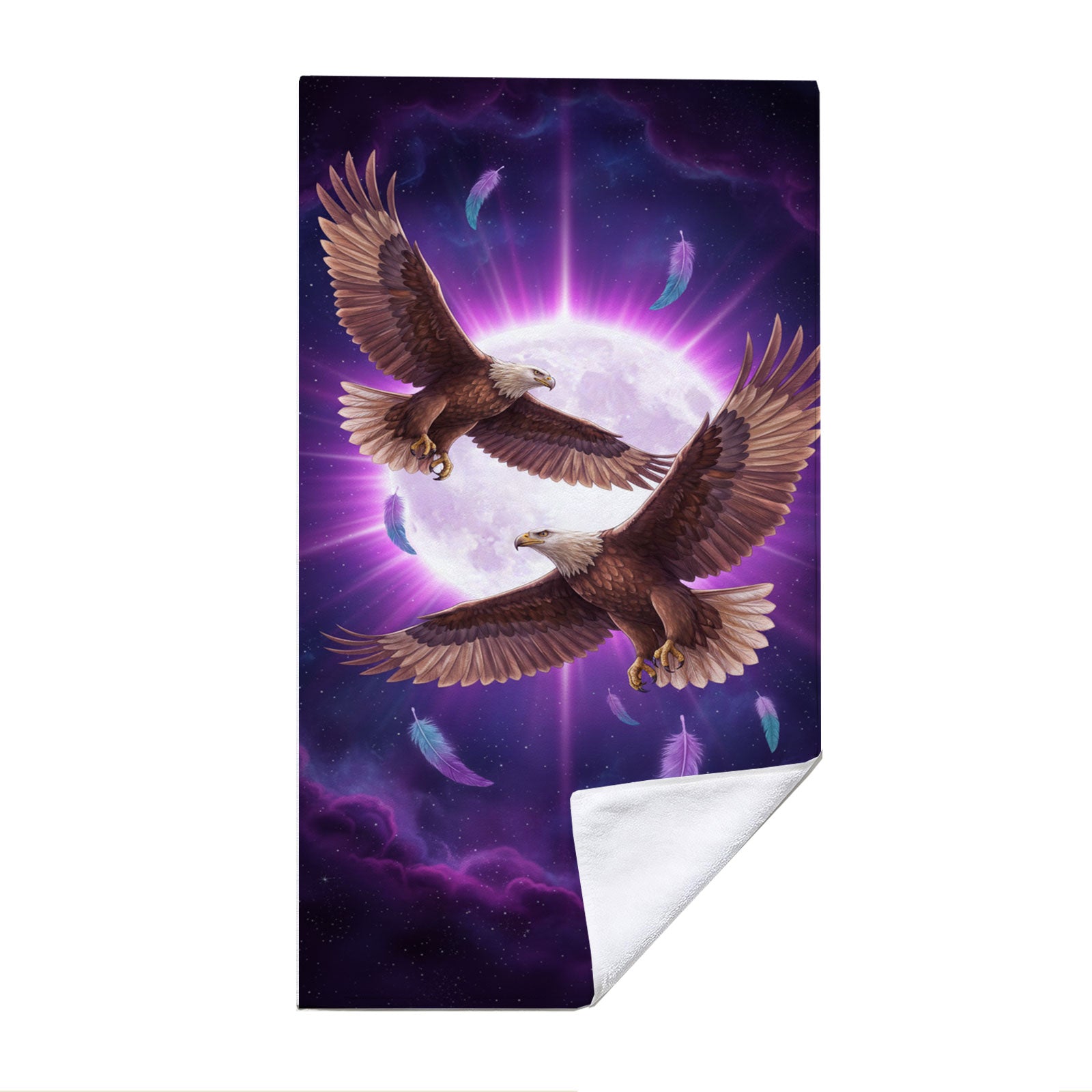 Mystical Cosmic Animal Beach Towel Quick Dry Spiritual Gift