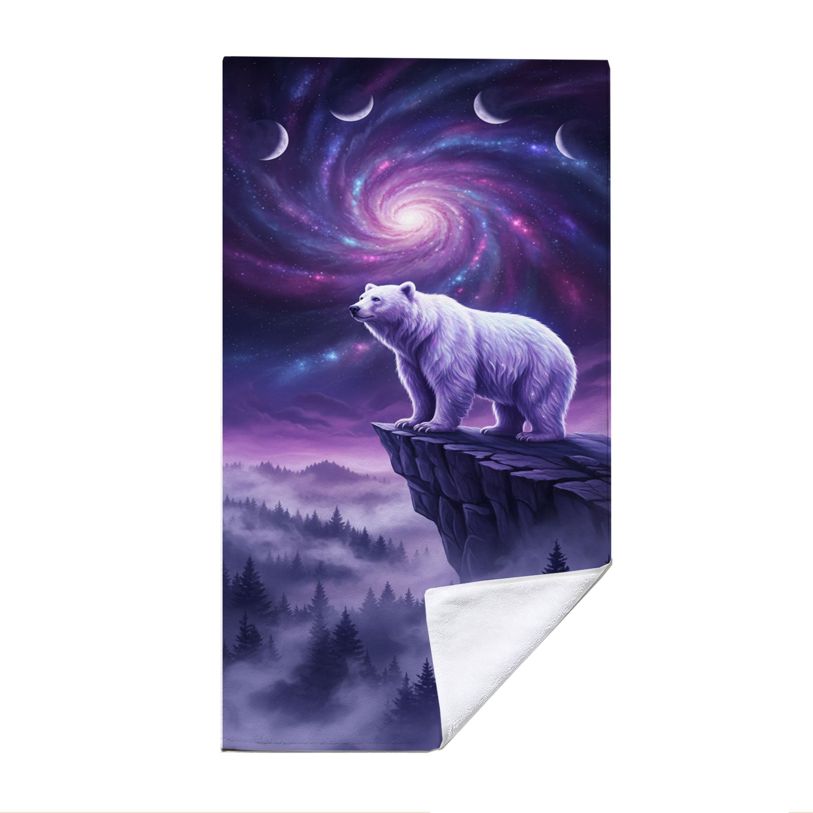 Mystical Cosmic Animal Beach Towel Quick Dry Spiritual Gift