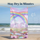 Dreamy Magic Beach Towel Fairy Tale Soft Quick Dry Summer Vacation Gift