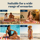 Retro Geometric Beach Towel Quick Dry Microfiber Summer Vacation Gift