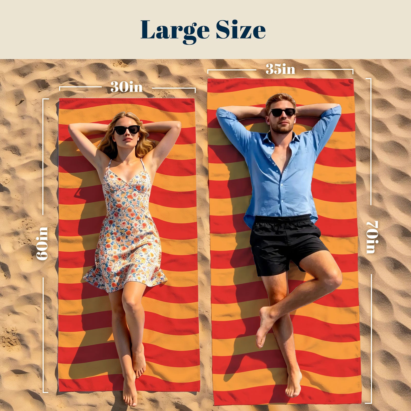 Retro Geometric Beach Towel Quick Dry Microfiber Summer Vacation Gift