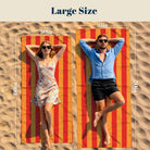 Retro Geometric Beach Towel Quick Dry Microfiber Summer Vacation Gift
