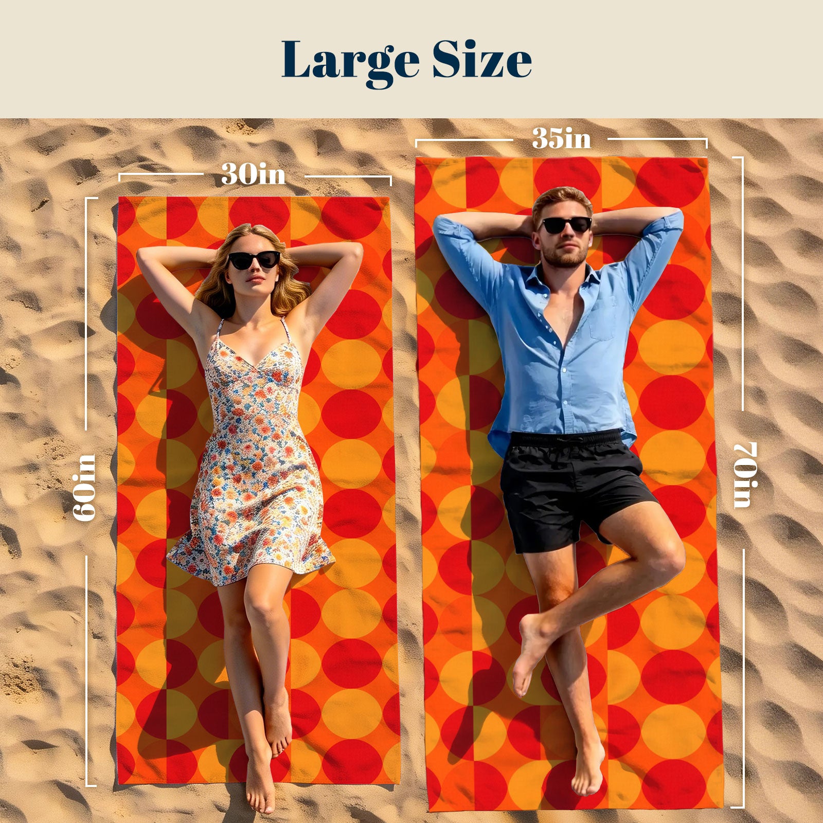 Retro Geometric Beach Towel Quick Dry Microfiber Summer Vacation Gift