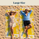 Abstract Scenery Beach Towel Modern Minimalist Microfiber Summer Gift