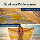Abstract Scenery Beach Towel Modern Minimalist Microfiber Summer Gift