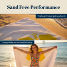 Abstract Scenery Beach Towel Modern Minimalist Microfiber Summer Gift