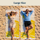 Abstract Scenery Beach Towel Modern Minimalist Microfiber Summer Gift