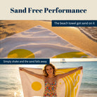 Abstract Scenery Beach Towel Modern Minimalist Microfiber Summer Gift