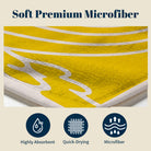 Abstract Scenery Beach Towel Modern Minimalist Microfiber Summer Gift