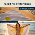 Abstract Scenery Beach Towel Modern Minimalist Microfiber Summer Gift