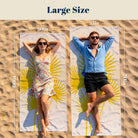 Abstract Scenery Beach Towel Modern Minimalist Microfiber Summer Gift