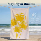 Abstract Scenery Beach Towel Modern Minimalist Microfiber Summer Gift