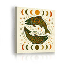 Geometric Animal Canvas Wall Art Southwestern Rustic Wood Decor Gift