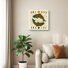 Geometric Animal Canvas Wall Art Southwestern Rustic Wood Decor Gift