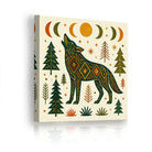 Geometric Animal Canvas Wall Art Southwestern Rustic Wood Decor Gift