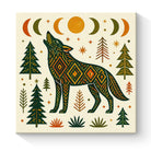 Geometric Animal Canvas Wall Art Southwestern Rustic Wood Decor Gift