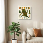 Geometric Animal Canvas Wall Art Southwestern Rustic Wood Decor Gift