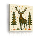 Geometric Animal Canvas Wall Art Southwestern Rustic Wood Decor Gift