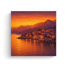 Sunset Coastal Canvas Wall Art Collection Rustic Framed Home Decor Gift