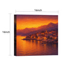 Sunset Coastal Canvas Wall Art Collection Rustic Framed Home Decor Gift